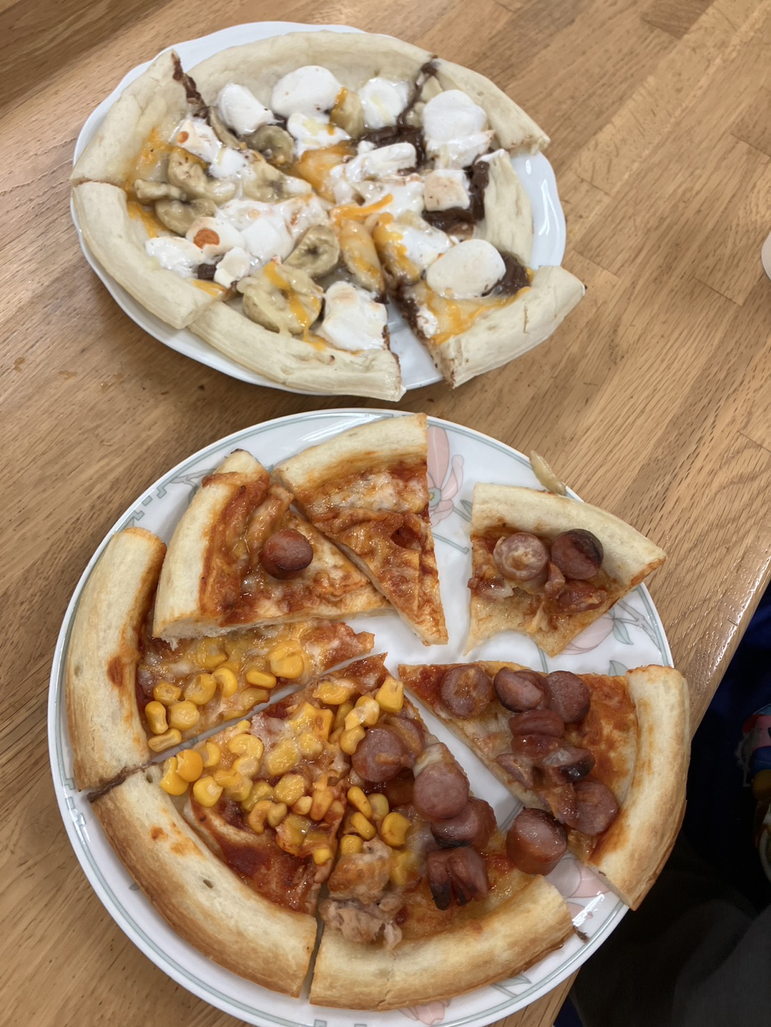 発達凸凹クリスマス交流会ピザ